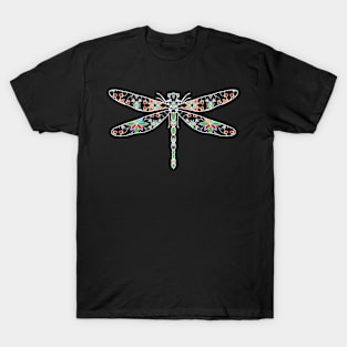 Dragonfly floral T-Shirt